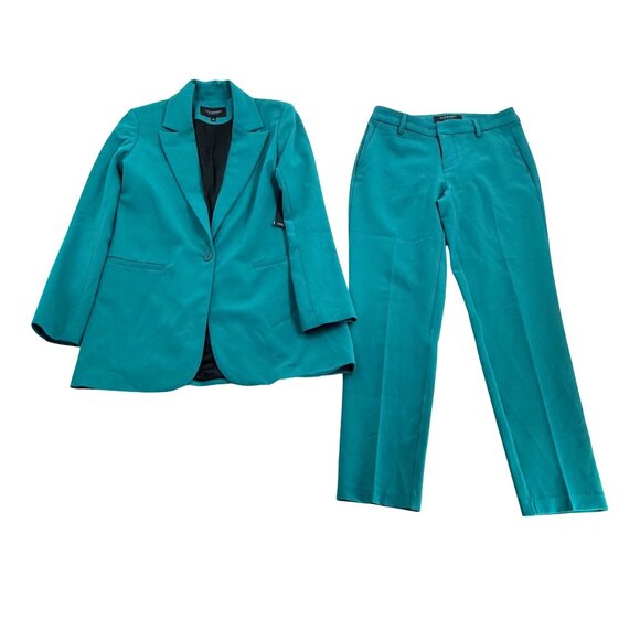 Liverpool Los Angeles Turquoise Stretch Trousers 4/27 Tailored Fit - Picture 5 of 5